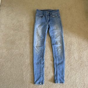 American Eagle super super stretch skinny jeans size 0